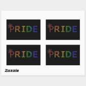 Pride Sticker - Regenboog Tekst (Vel)