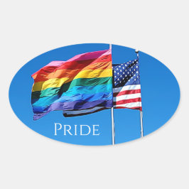 'Pride'-Stickers Ovale Sticker