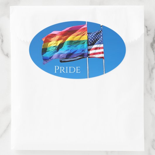 'Pride'-Stickers Ovale Sticker (Tas)