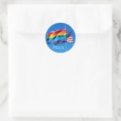 'Pride'-Stickers Ronde Sticker (Tas)