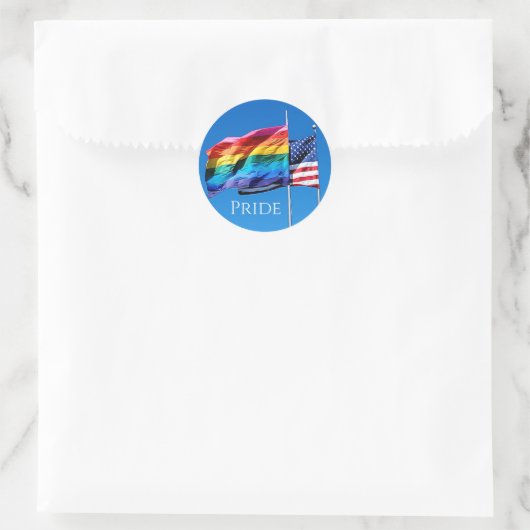 'Pride'-Stickers Ronde Sticker (Tas)
