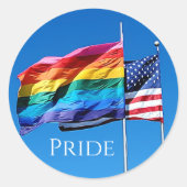 'Pride'-Stickers Ronde Sticker (Voorkant)