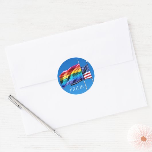 'Pride'-Stickers Ronde Sticker (Envelop)