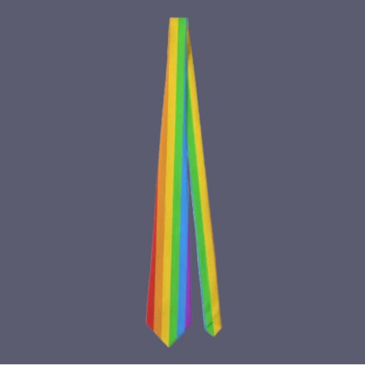 Pride Strepen: Verticale Regenboogvlag Stropdas