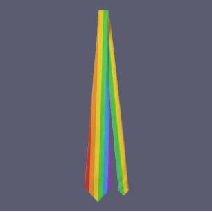 Pride Stripes: Verticale regenboogvlag Stropdas