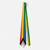 Pride Stropdas en Voortgangs regenboog vlag / LGBT (Voorkant)