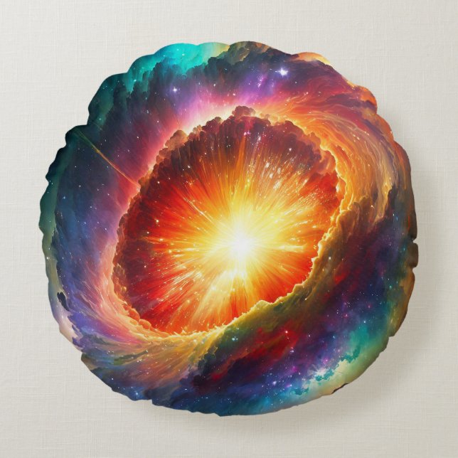 Pride Supernova -  Rond Kussen (Voorkant)