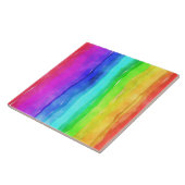 Pride-symboolvlag die discriminerend oprechtheid g tegeltje (Zijkant)