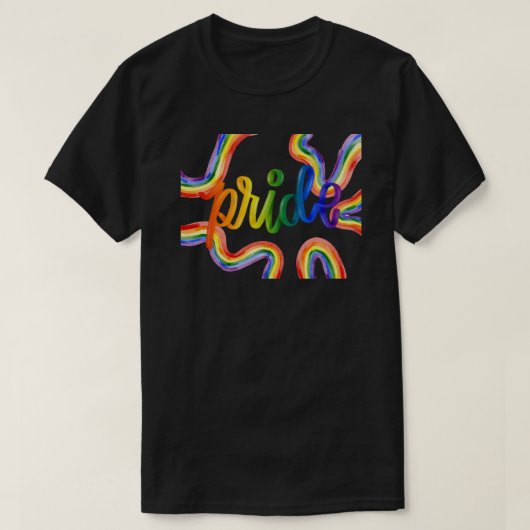 PRIDE T-shirt – Rainbow Bold Front, Out Loud Heali (Design voorkant)