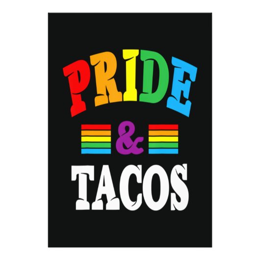 Pride Tacos Lgbt Foto Afdruk (Voorkant)