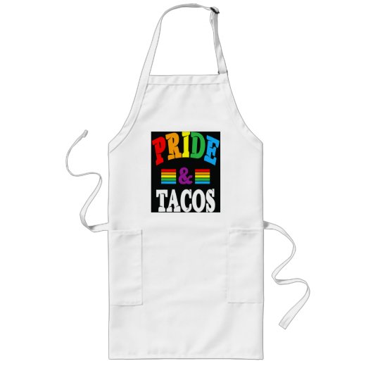 Pride Tacos Lgbt Lang Schort (Voorkant)