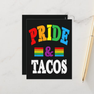 Pride Tacos Lgbt Lgbtq Homo Feestdagenkaart