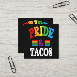 Pride Tacos Lgbt Vierkante Visitekaartje