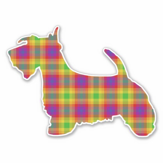 Pride Tartan Sticker (Voorkant)