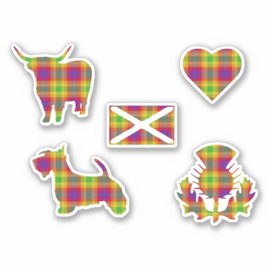 Pride Tartan Sticker (Voorkant)