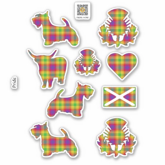 Pride Tartan Sticker (Voorkant)