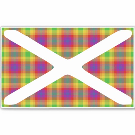 Pride Tartan Sticker (Voorkant)