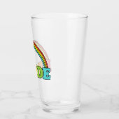 Pride tekst en regenboog glas (Links)