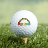 Pride tekst en regenboog golfballen (Insitu Shirt)