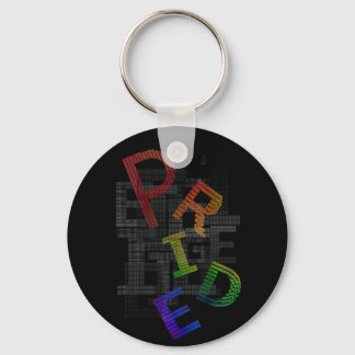 Pride - Tekst Sticker Sleutelhanger