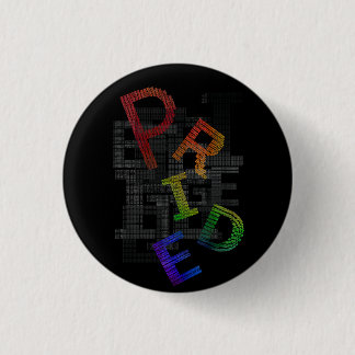 Pride - Tekststicker Ronde Button 3,2 Cm