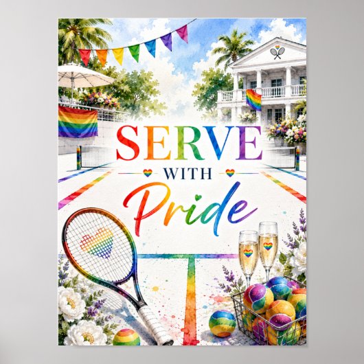 Pride Tennis Poster (Voorkant)