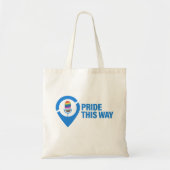 Pride This Way Boodschappentas Tote Bag (Voorkant)