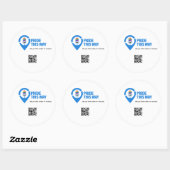Pride this Way Icon Flesopener Ronde Sticker (Vel)