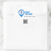 Pride this Way Icon Flesopener Ronde Sticker (Tas)