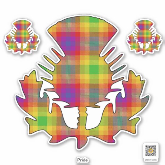 Pride Thistle Sticker (Voorkant)