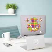Pride Thistle Sticker (Laptop op bureau)