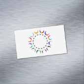 Pride Time Crescent Moon Design Magnetisch Visitekaartje (Voorbeeld)