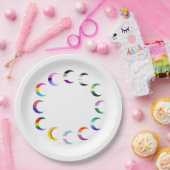 Pride Time Crescent Moon Design Papieren Bordje (Feest)