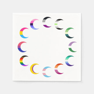 Pride Time Crescent Moon Design Servet
