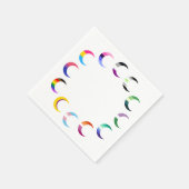 Pride Time Crescent Moon Design Servet (Hoek)