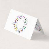 Pride Time Crescent Moon Design Visitekaartje (Achterkant)