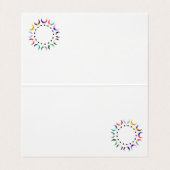 Pride Time Crescent Moon Design Visitekaartje (Binnenkant ongevouwen)