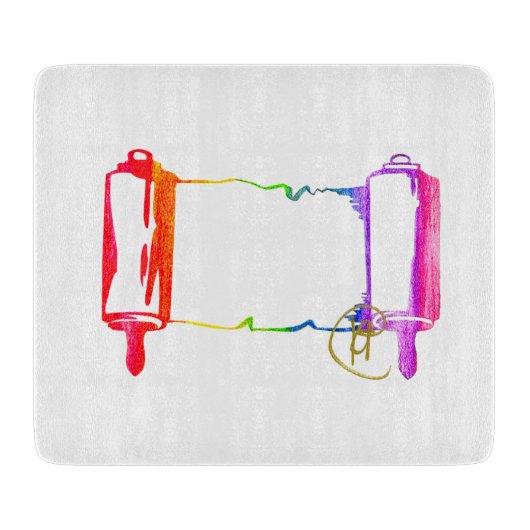 Pride Torah Art Challah snijplank (Voorkant)
