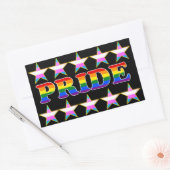PRIDE Trans Pride Sterren Rechthoekige Sticker (Envelop)