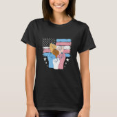 Pride Trans USA Flag LGBTQ Transgender Pride T-shirt (Voorkant)
