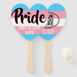 Pride Transgender Flag Custom Logo Handwaaier