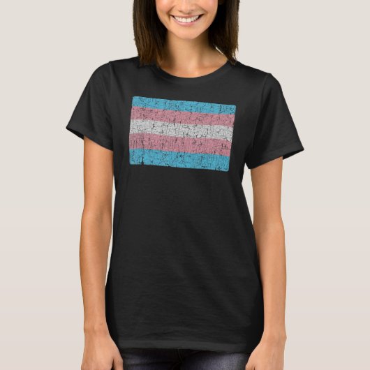 Pride Transgender Flag Trans Flag T-shirt (Voorkant)