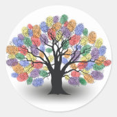 Pride Tree-Stickers Ronde Sticker (Voorkant)