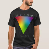Pride Trendy Rainbow Triangle Gay LGBTQ Queer Name T-shirt (Voorkant)