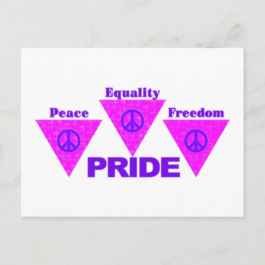 Pride Triangle briefkaart (Voorkant)