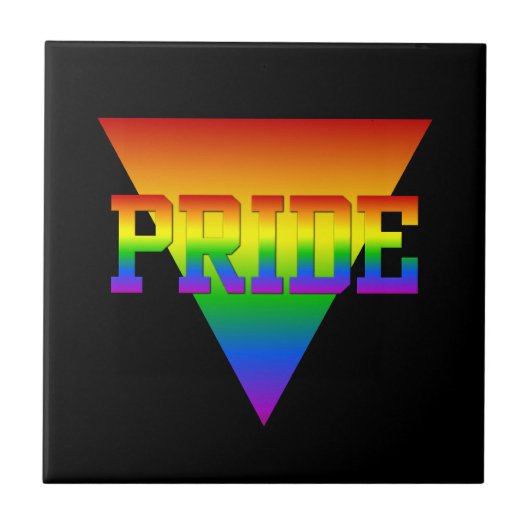 Pride Triangle-tegel Tegeltje (Voorkant)