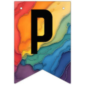 Pride trots en liefde feestversiering vlaggetjes (Tweede vlag)