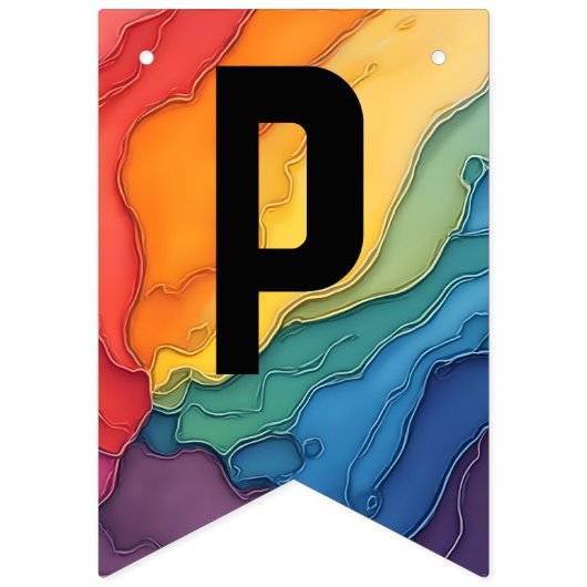 Pride trots en liefde feestversiering vlaggetjes (Tweede vlag)