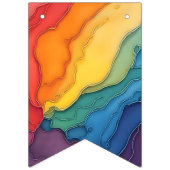 Pride trots en liefde feestversiering vlaggetjes (Eerste vlag)