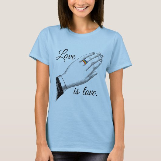 PRIDE TROUW RING LIEFDE -.png T-shirt (Voorkant)
